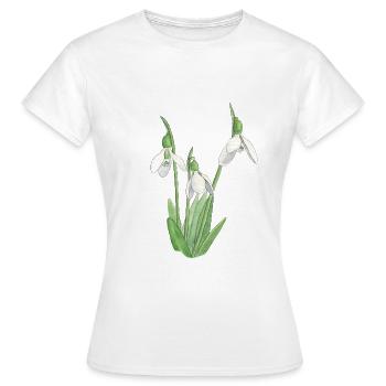 Perce-neige - T-shirt Femme - blanc - Devant - AI Model Female 172 dark (172cm)