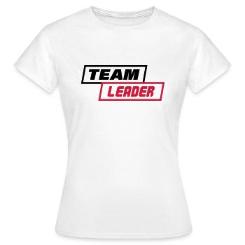 CHEF D'ÉQUIPE - T-shirt Femme - blanc - Devant - AI Model Female 172 dark (172cm)