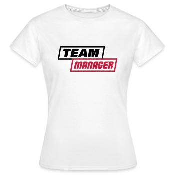 RESPONSABLE D'ÉQUIPE, CADRE - T-shirt Femme - blanc - Devant - AI Model Female 172 dark (172cm)