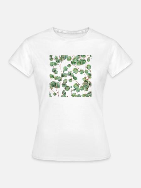 Green Eucalyptus Leaves - Frauen T-Shirt - Weiß