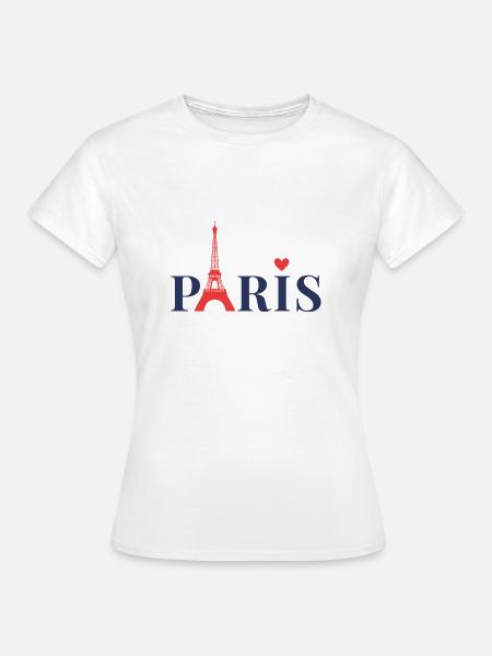 Paris - Frauen T-Shirt - Weiß