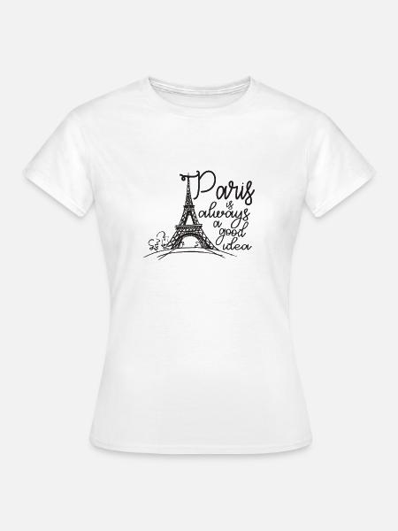 Paris - Frauen T-Shirt - Weiß