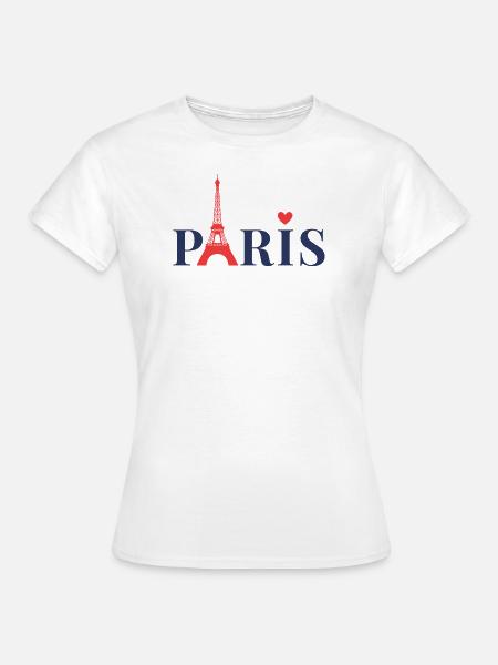 Paris - Frauen T-Shirt - Weiß