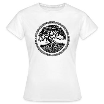 Baum - Frauen T-Shirt - Weiß - Vorne - AI Model Female 172 dark (172cm)