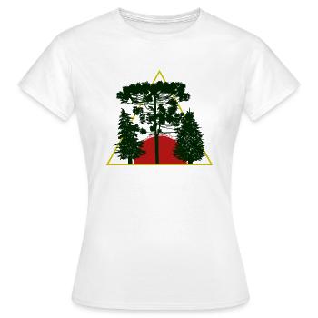 Baum - Frauen T-Shirt - Weiß - Vorne - AI Model Female 172 dark (172cm)