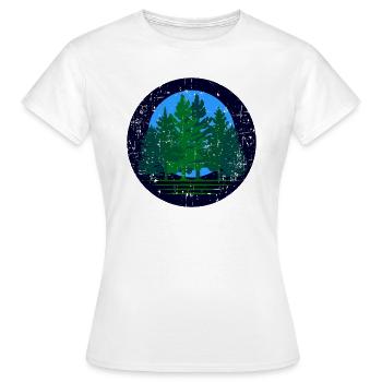 Baum - Frauen T-Shirt - Weiß - Vorne - AI Model Female 172 dark (172cm)