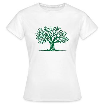 Arbre - T-shirt Femme - blanc - Devant - AI Model Female 172 dark (172cm)