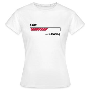 Rage is loading progress bar Loading Bar - Women's T-Shirt - white - Front - AI Model Female 172 dark (172cm)