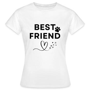 Meilleur ami - T-shirt Femme - blanc - Devant - AI Model Female 172 dark (172cm)
