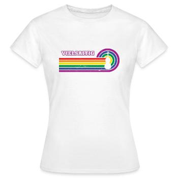 Cellist Cello Musik Instrument Regenbogen LGBT - Frauen T-Shirt - Weiß - Vorne - AI Model Female 172 dark (172cm)