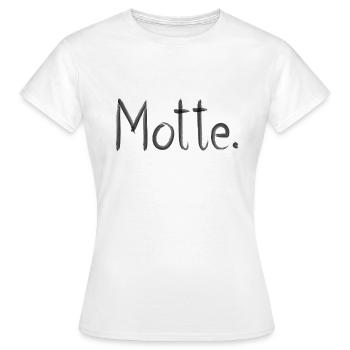 MOTTE - T-shirt Femme - blanc - Devant - AI Model Female 172 dark (172cm)