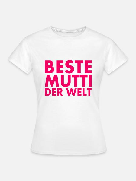 Beste mutti der welt - Frauen T-Shirt - Weiß