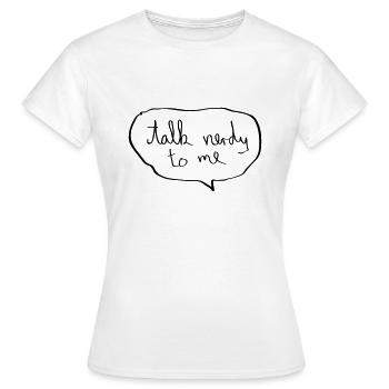 Talk Nerdy To Me - Frauen T-Shirt - Weiß - Vorne - AI Model Female 172 dark (172cm)