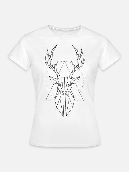 Hirsch - Frauen T-Shirt - Weiß
