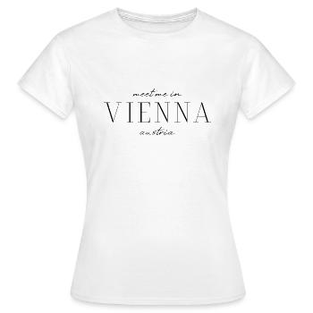 Ich liebe Wien - Frauen T-Shirt - Weiß - Vorne - AI Model Female 172 dark (172cm)