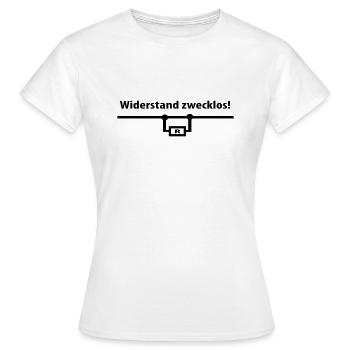 Electric - Women's T-Shirt - white - Front - AI Model Female 172 dark (172cm)