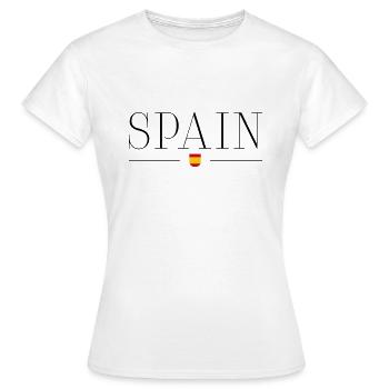 Espagne - T-shirt Femme - blanc - Devant - AI Model Female 172 dark (172cm)