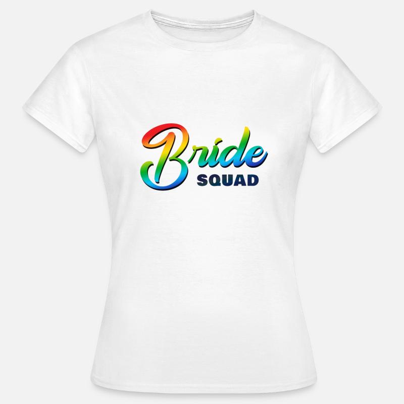 Bride Squad Rainbow - Women's T-Shirt - white