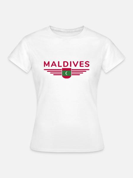 Malediven Fans: Exklusive Shirts - Frauen T-Shirt - Weiß