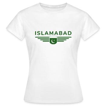 Islamabad Design – Style de la capitale - T-shirt Femme - blanc - Devant - AI Model Female 172 dark (172cm)