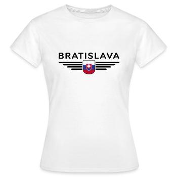 Bratislava, Slovaquie Style Design T-Shirt - T-shirt Femme - blanc - Devant - AI Model Female 172 dark (172cm)