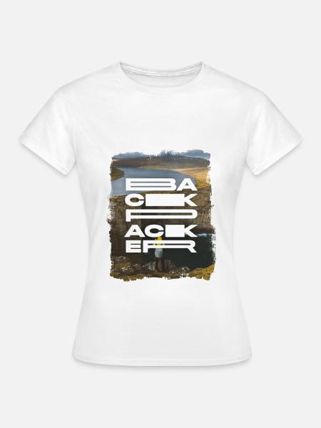 Backpacker - Frauen T-Shirt - Weiß