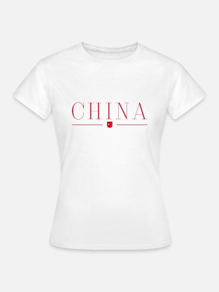 Ich liebe China - Frauen T-Shirt - Weiß