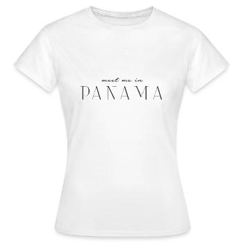 Ich liebe Panama - Frauen T-Shirt - Weiß - Vorne - AI Model Female 172 dark (172cm)