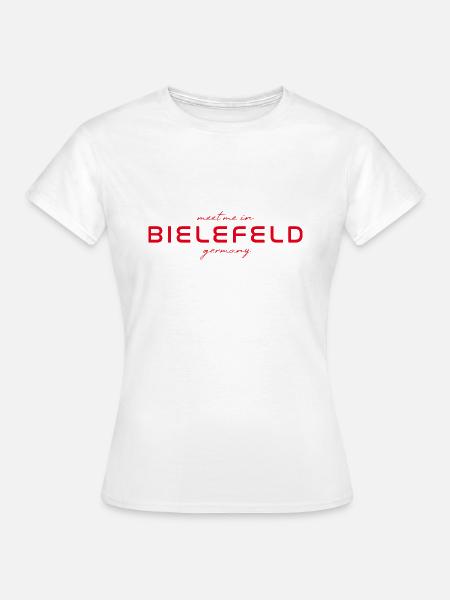 Bielefeld T-Shirt – Stadt & Mythos Design - Frauen T-Shirt - Weiß