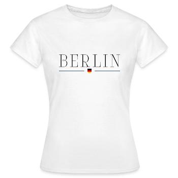J’adore Berlin, Allemagne - T-shirt Femme - blanc - Devant - AI Model Female 172 dark (172cm)