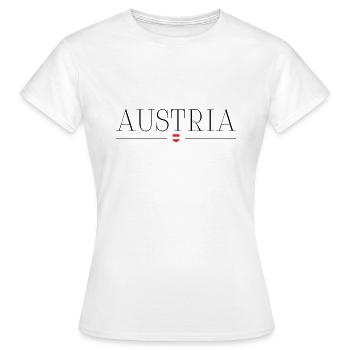 Autriche - T-shirt Femme - blanc - Devant - AI Model Female 172 dark (172cm)