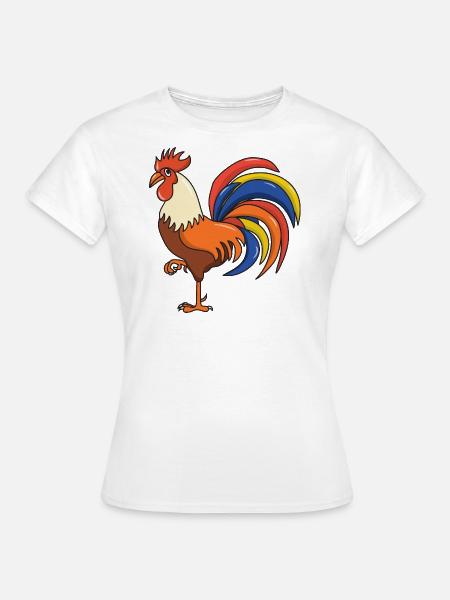 Hahn - Frauen T-Shirt - Weiß