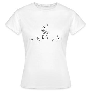 Battement de coeur de ballet - T-shirt Femme - blanc - Devant - AI Model Female 172 dark (172cm)