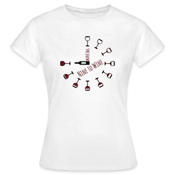 Working nine to wine - Working from nine to wine - Women's T-Shirt - white - Front - AI Model Female 172 dark (172cm)
