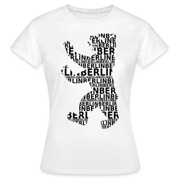 berlin berlin ours - T-shirt Femme - blanc - Devant - AI Model Female 172 dark (172cm)