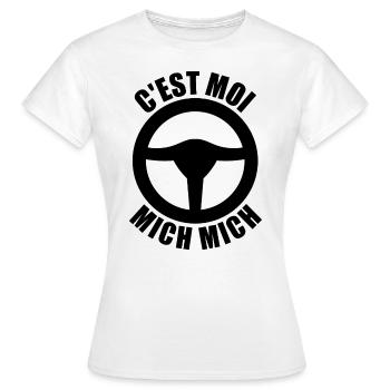 It's me Mich Mich, Fahrschule - Frauen T-Shirt - Weiß - Vorne - AI Model Female 172 dark (172cm)