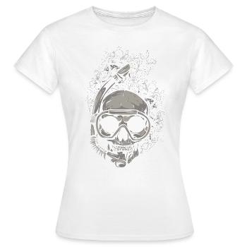 Taucher - Frauen T-Shirt - Weiß - Vorne - AI Model Female 172 dark (172cm)