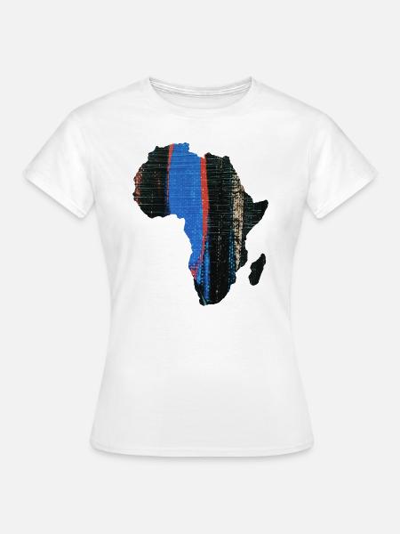 Karte von Afrika - Frauen T-Shirt - Weiß