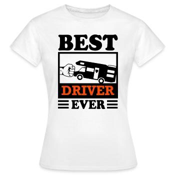 Campingbus Campingwagen Reisemobil Fahrer Camper - Frauen T-Shirt - Weiß - Vorne - AI Model Female 172 dark (172cm)