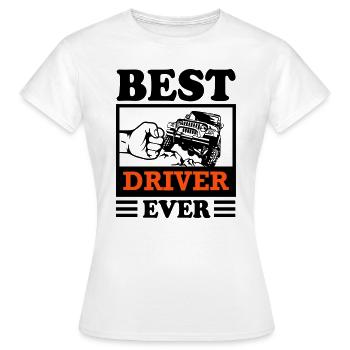Jeep Fahrer Offroad Range Rover Geländewagen - Frauen T-Shirt - Weiß - Vorne - AI Model Female 172 dark (172cm)