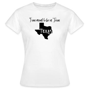 Texas as Home - Year Abroad - Emigration - Women's T-Shirt - white - Front - AI Model Female 172 dark (172cm)
