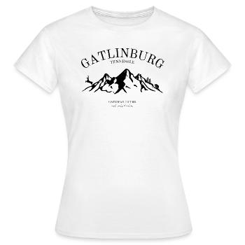 Gatlinburg - Tennessee - United States - Frauen T-Shirt - Weiß - Vorne - AI Model Female 172 dark (172cm)