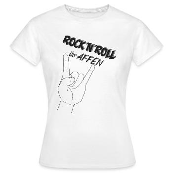 Rock'n'Roll ihr Affen || Luke Mockridge TV-Show - Frauen T-Shirt - Weiß - Vorne - AI Model Female 172 dark (172cm)