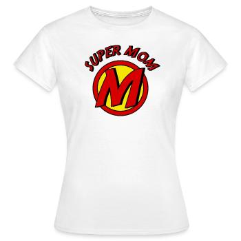 Super Mom Mother's Day Superhero - Women's T-Shirt - white - Front - AI Model Female 172 dark (172cm)