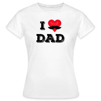 J'aime papa - Papa papa Papa papa - T-shirt Femme - blanc - Devant - AI Model Female 172 dark (172cm)