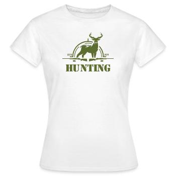 Hunting hunters hunt - Women's T-Shirt - white - Front - AI Model Female 172 dark (172cm)