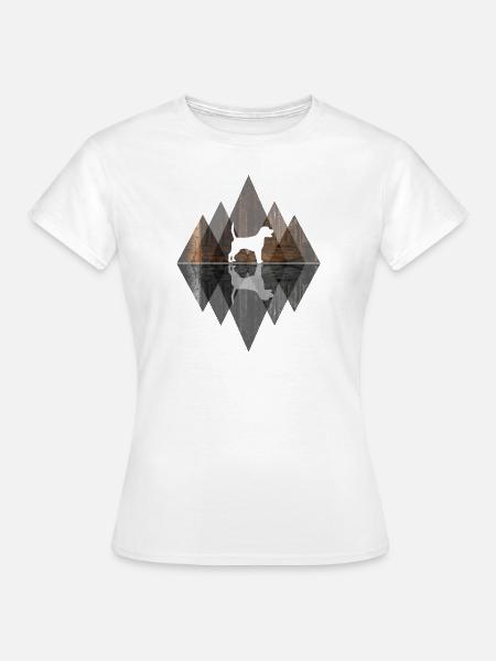 Beagle Abstract - Geometrisch - Frauen T-Shirt - Weiß