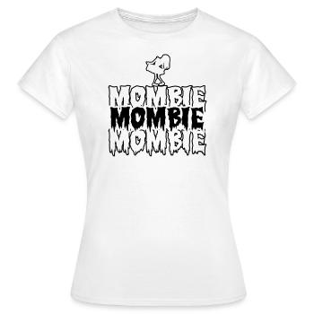 Mombie Zombie Halloween Costume - Frauen T-Shirt - Weiß - Vorne - AI Model Female 172 dark (172cm)