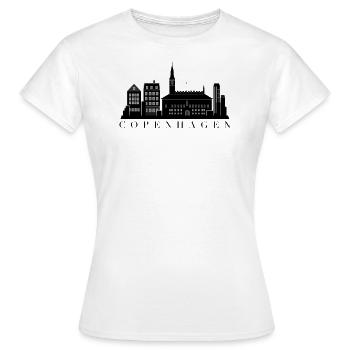 Copenhague - T-shirt Femme - blanc - Devant - AI Model Female 172 dark (172cm)