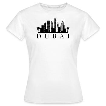 Dubaï - T-shirt Femme - blanc - Devant - AI Model Female 172 dark (172cm)